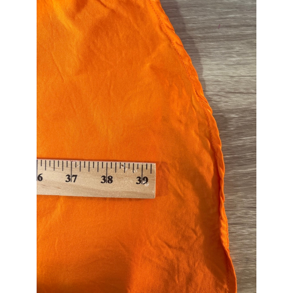 Ralph Lauren Orange Satin Shirt Dress Belted 22W - Picture 9 of 11